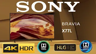 Reseña TV Sony Bravia X77L Preview Español Especificaciones Sony KD-X77L 4K HDR LED Google TV 2023