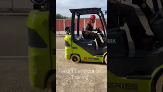 Forklift certification training￼