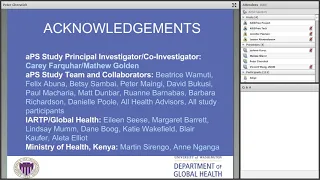 Webinar on Getting to the First 90: HIV Partner Notification