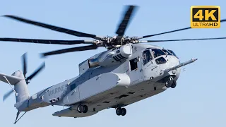 CH-53K King Stallion Helicopter Shows Off Aerial gunnery and External lift #usmc #helicopter #ch53k