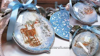 Christmas Ornaments DIY 💎🎄 Decoupage Decorations Ideas