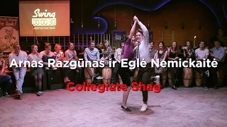 Arnas Razgūnas & Eglė Nemickaitė - Collegiate Shag performance - 30 Second Swing Dance Showcase 2015