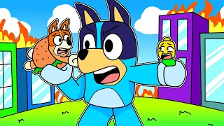 ¡ROBLOX PERO BLUEY Y BINGO PUEDEN COMER PERSONAS! 😨 LAS AVENTURAS DE BLUEY Y CATNAP en ROBLOX!