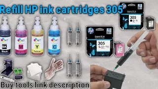 How to Refill HP 305 Ink Cartridge for Deskjet 2723/2320/2710/2720/2732 Printer - Step by Step Guide