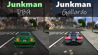 DB9 VS GALLARDO Junkman Performance Drag Race in NFS MW