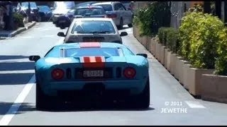 Ford GT Heritage Edition Drive-by in Monaco, Engine sound! (1080p Full HD)