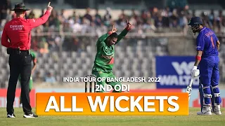 All Wickets || Bangladesh vs India || 2nd ODI || India tour of Bangladesh 2022