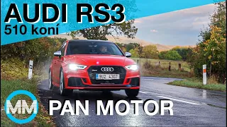 TEST - Audi RS3 2.5 TFSI - PĚT SET DESET KONÍ! PĚTIVÁLCOVÉ MONSTRUM. CZ/SK