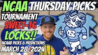 HUGE NCAA LOCK!! NCAAB Picks Today 3/28/2024 | Free NCAAB Picks, Predictions & Sports Betting Advice