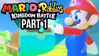 MARIO + RABBIDS KINGDOM BATTLE Gameplay Walkthrough Part 1 - INTRO & WORLD 1