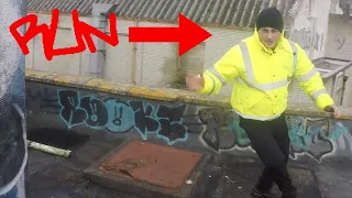 Graffiti Artist Chased by SECURITY