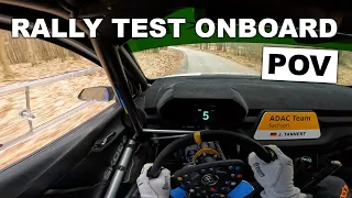 RALLY CAR POV CRAZY ONBOARD | ŠKODA FABIA RS Rally2 | JULIUS TANNERT