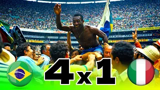 Brazil 4-1 Italy | 1970 FIFA World Cup Final Highlights