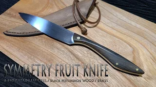 KNIFE MAKING / SYMMETRY FRUIT-PARING KNIFE 수제칼 만들기 #123