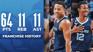 Desmond Bane & Ja Morant Make Grizzlies Franchise History In OT Win!