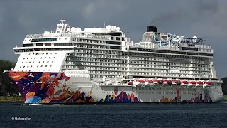 WORLD DREAM 世界夢號 | maiden call from DREAM CRUISES at Cruise Terminal Rotterdam | 4K-Quality-Video