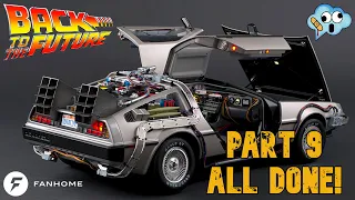 Build the 1/8 Fanhome Back To The future DeLorean Time Machine model COMPLETED! stage 119-130