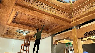 Mr.Văn Latest Design Beautiful Wood Decorate Vintage Ceiling Living Room||Extremely Ingenious Skills