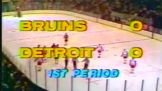 Boston Bruins vs Detroit Red Wings February 20th 1982