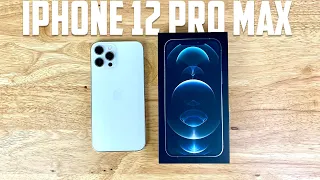 Silver iPhone 12 Pro Max Unboxing and First Impressions