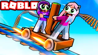We completed 2-Player Wacky Rails Cart Ride! | Roblox