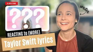 Taylor Swift Lyrical Analysis | Writer Reacts to Taylor Swift Learning From Lyrics | #writerreacts