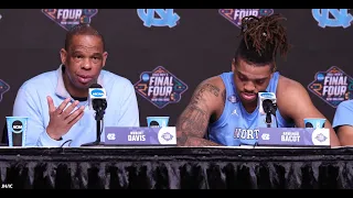 Hubert Davis & Players Post-Kansas National Championship Game