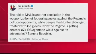 Gov. DeSantis, Nikki Fried  speak out following FBI raid of Mar-a-Lago