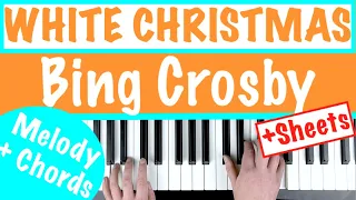 How to play WHITE CHRISTMAS - Bing Crosby Piano Tutorial