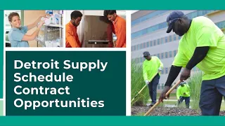 Contracting and Procurement: Supplier Schedule and Contract Opportunities