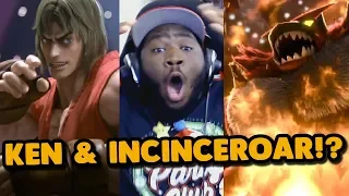 INCINEROAR and KEN in SMASH BROS ULTIMATE! [Live Reaction]