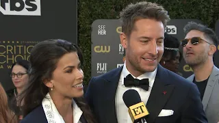 Justin Hartley and Wife Sofia Pernas TWIN in Matching Suits