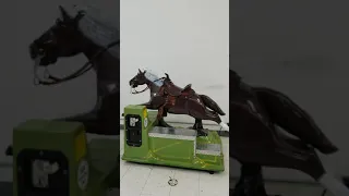 1980s/90s Horse kiddie ride "Mask of the Zorro" (Darker brown; Now it's gone)