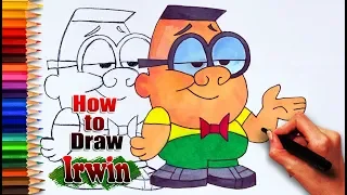 How to draw Irwin from The Grim Adventures of Billy and Mandy | drawing learning | cartoon drawing