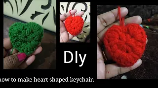 How to Crochet a Heart | Easy crochet 🧶 Heart Keychain - Crochet @saroj786art