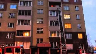 07 11 13 г. пожар в г. Витебске по ул.Правды