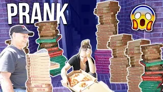 ORDERING 200 GIANT PIZZAS PRANK ON GIRLFRIEND