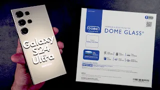 Galaxy S24 Ultra Whitestone Dome Glass Screen Protector - Install &  Scratch TESTS