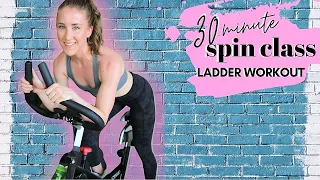 30 MINUTE SPIN CLASS : LADDER WORKOUT | INDOOR CYCLING WORKOUT