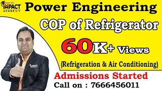 COP of Refrigerator | Refrigeration & Air Conditioning | Power Engineering #zafarsir #engineering