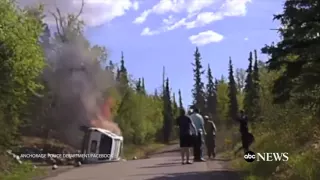 Dash Cam Catches Dramatic Rescue of Man From Burning SUV