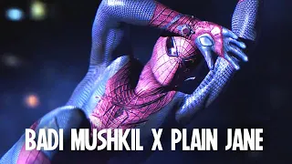 Badi Mushkil X Plain Jane ft. Spider-man || HD WhatsApp Status || #shorts