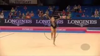 NAZARENKOVA Elizaveta UZB – 2015 Rhythmic Worlds, Stuttgart, Qualifications Hoop