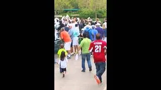 Michael Jordan signing autographs at the MJCI 2014 Vegas Friday