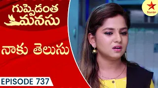 Guppedantha Manasu - Episode 737 Highlight 1 | Telugu Serial | Star Maa Serials | Star Maa