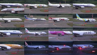 23/07/02 新千歳空港 飛行機の離陸シーン Take Off Scene of Various Airliners at New Chitose Airport, RJCC