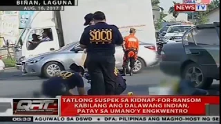 QRT: Tatlong suspek sa kidnap-for-ransom kabilang ang dalawang Indian, patay sa umano'y engkwentro