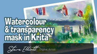 How to use the transparency mask in Krita