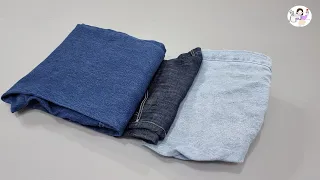 [DIY] 💥💥 I'll make four wonderful works with my jeans that are out of fashion.