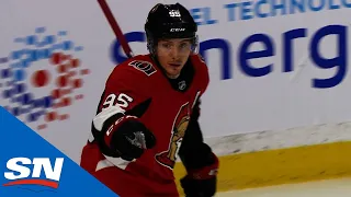 Senators' Wolanin Takes Big Hit To Make Play On Duchene Goal